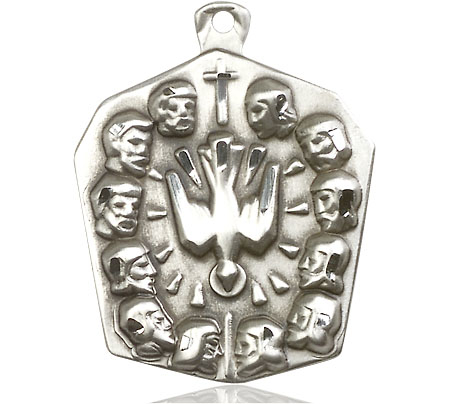 Sterling Silver Apostles Medal