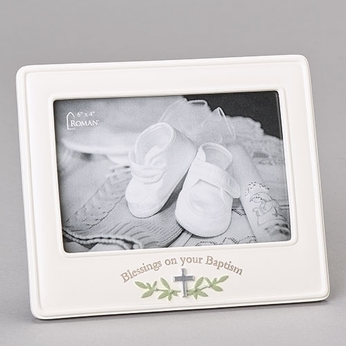 6&quot;H Baptism Blessing Frame 4X6