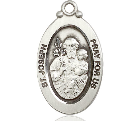 Sterling Silver Saint Joseph Medal