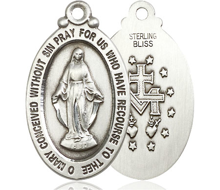 Sterling Silver Miraculous Medal - With Box