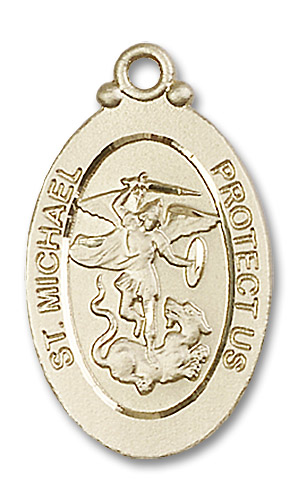 14kt Gold Filled Saint Michael the Archangel Medal