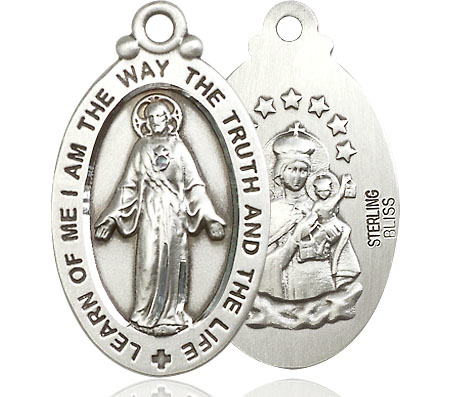 Sterling Silver Scapular Medal