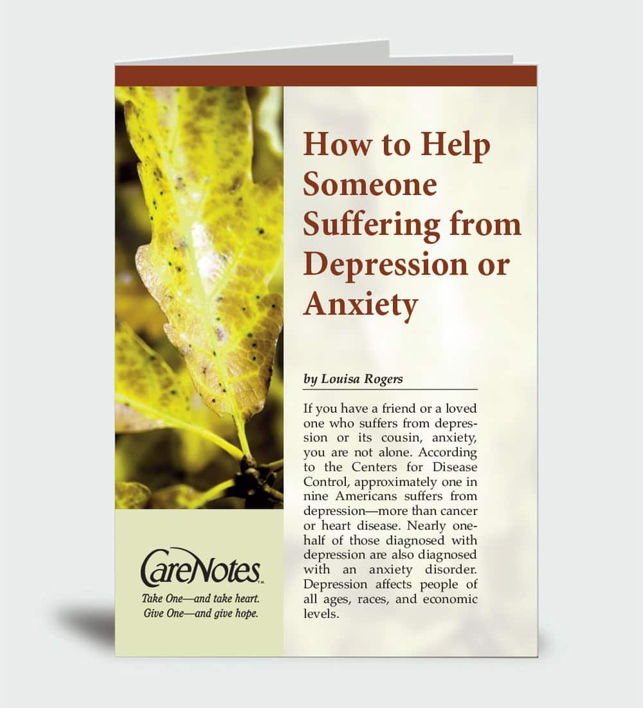 How to Help Someone Suffering from Depression or Anxiety