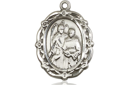 Sterling Silver Saint Raphael the Archangel Medal