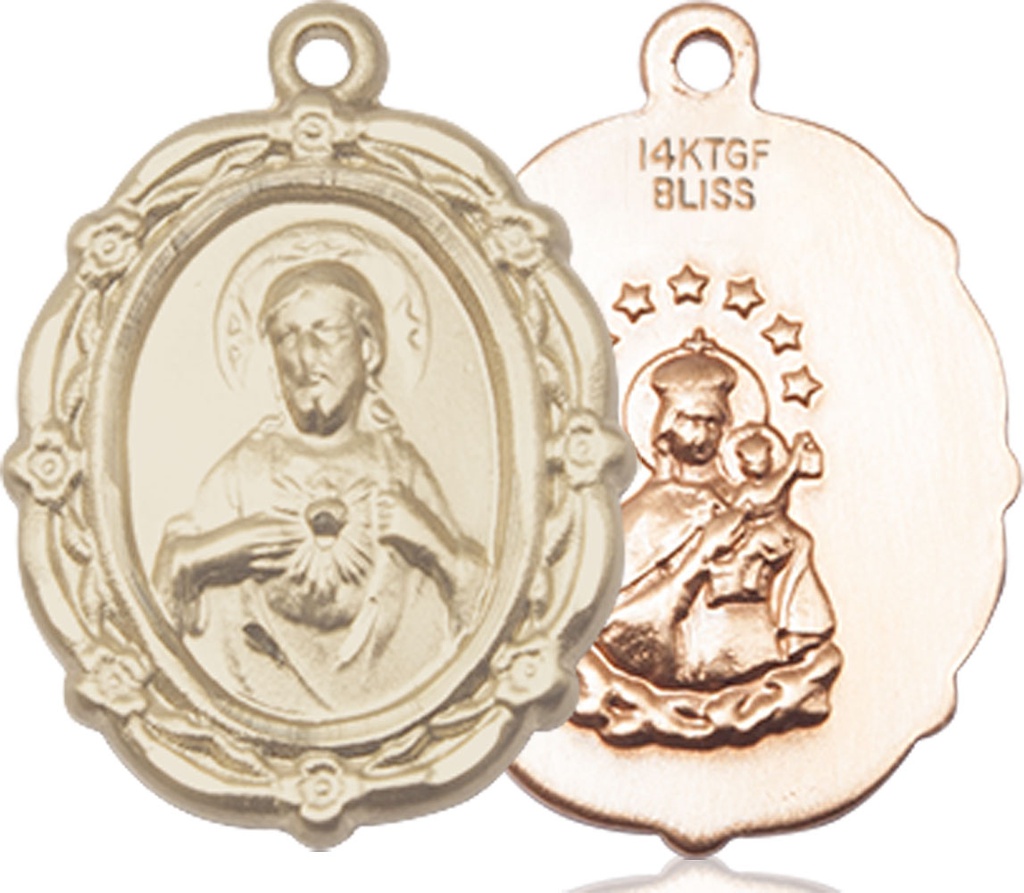 14kt Gold Filled Scapular Medal