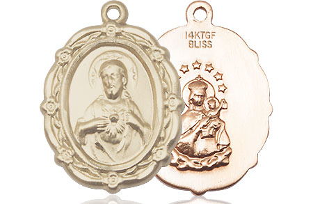 14kt Gold Filled Scapular Medal