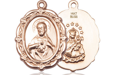 14kt Gold Scapular Medal