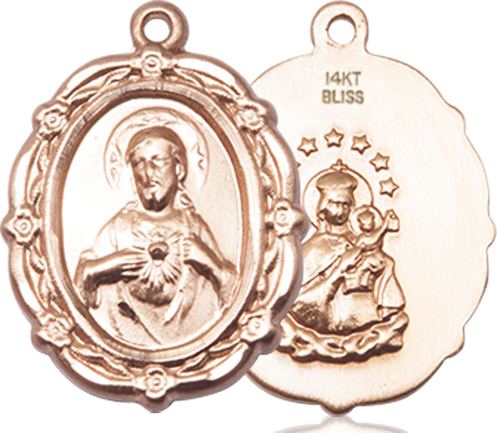 14kt Gold Scapular Medal