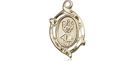 14kt Gold Filled Saint Christopher Medal