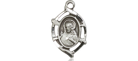 Sterling Silver Scapular Medal