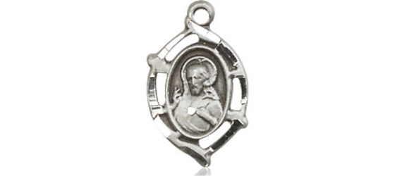 Sterling Silver Scapular Medal