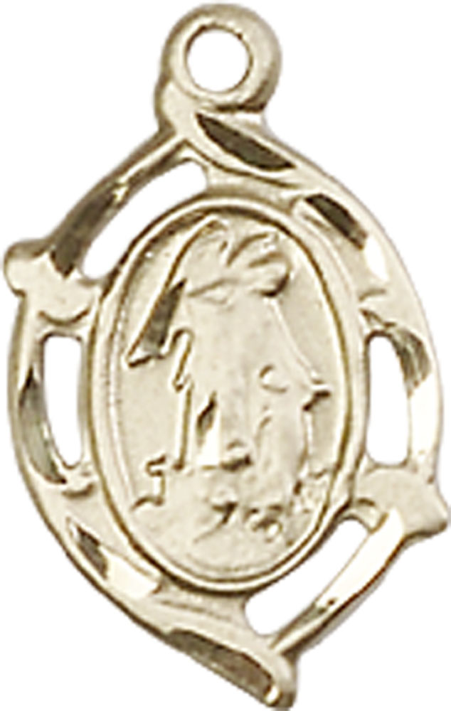 14kt Gold Filled Guardian Angel Medal