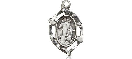 Sterling Silver Guardian Angel Medal