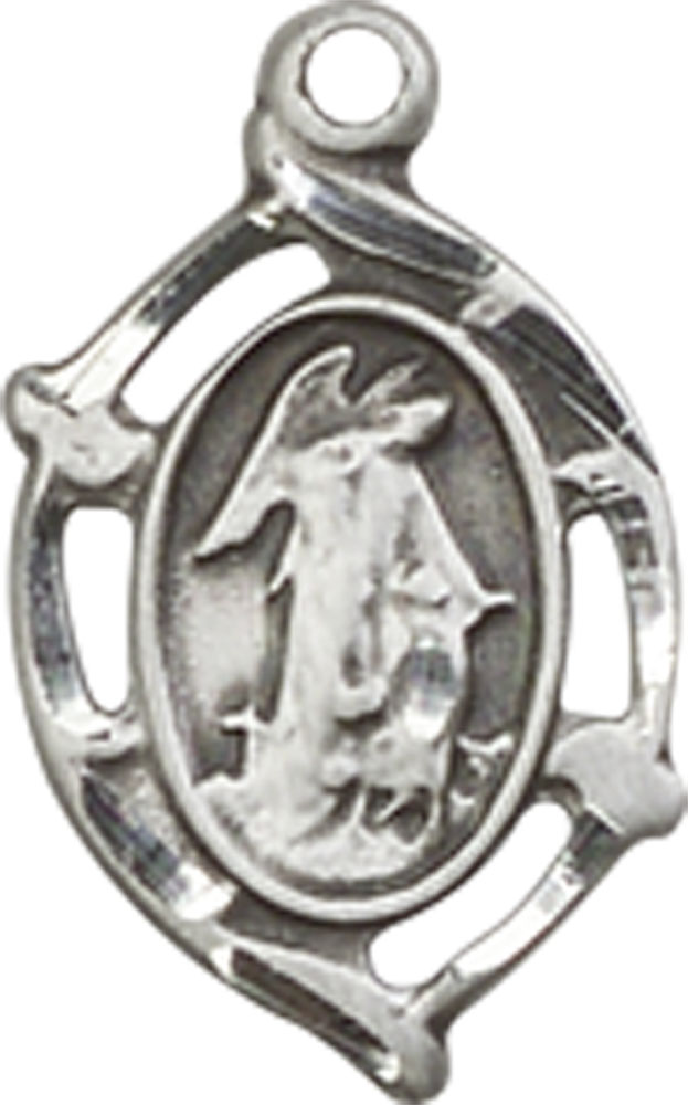 Sterling Silver Guardian Angel Medal