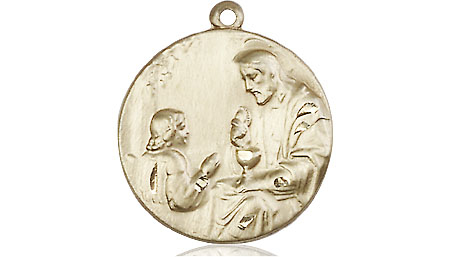 14kt Gold Filled Christ &amp; Child Medal