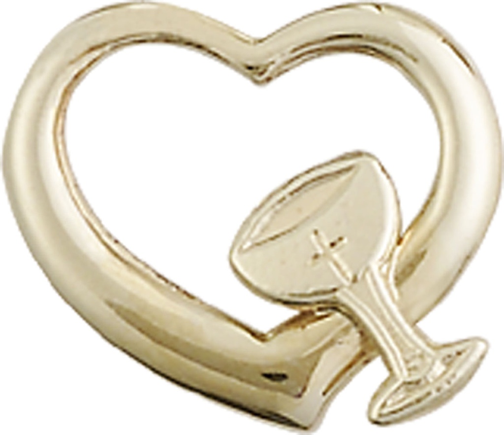 14kt Gold Filled Heart / Chalice Medal