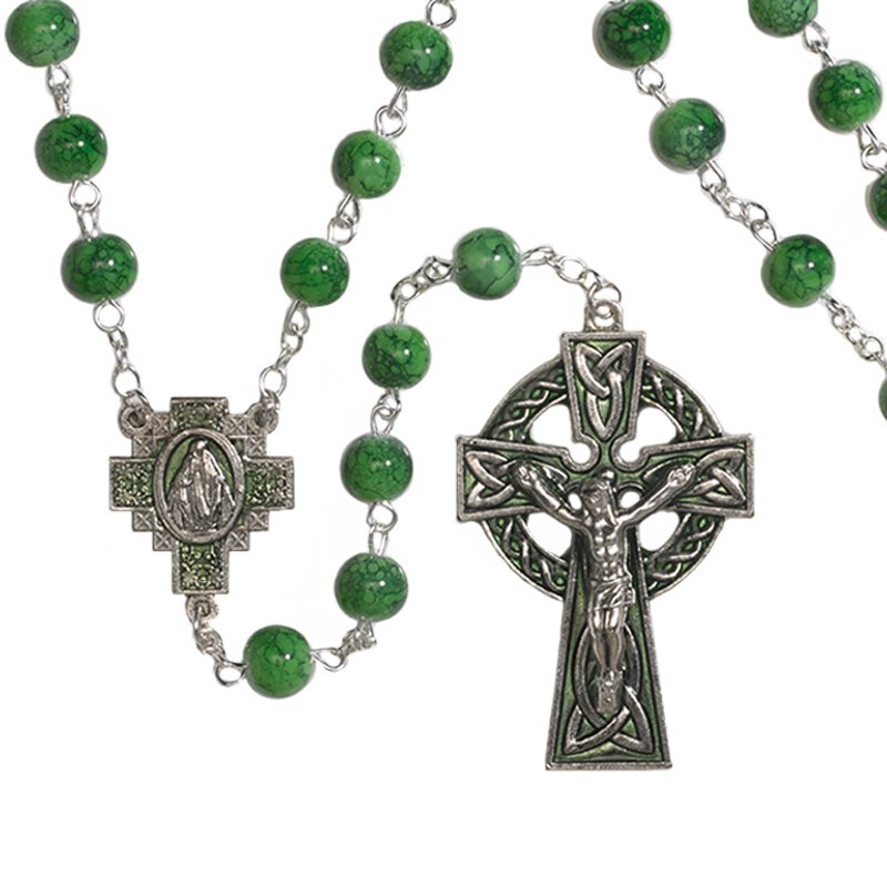 Irish 7mm Marble Rosary