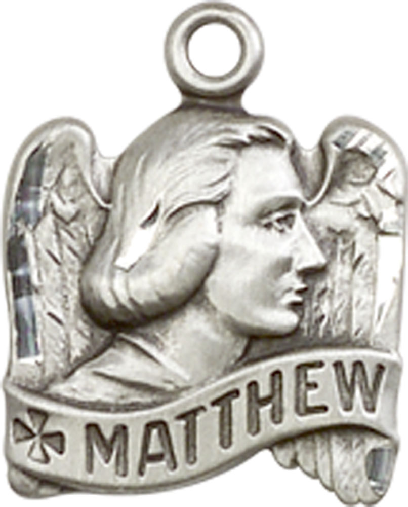 Sterling Silver Saint Matthew Medal