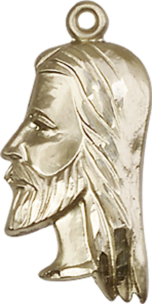 14kt Gold Filled Christ Head Medal