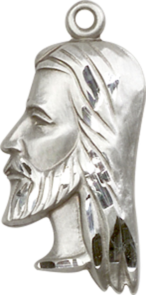 Sterling Silver Christ Head Medal