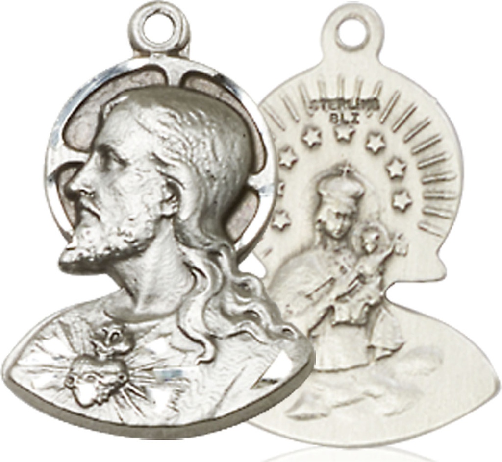 Sterling Silver Head of Christ Medal