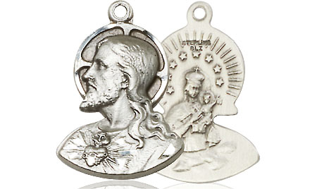 Sterling Silver Head of Christ Medal