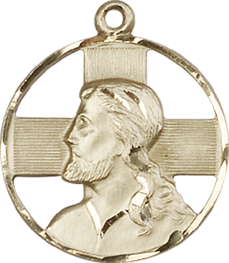 14kt Gold Filled Head of Christ Medal