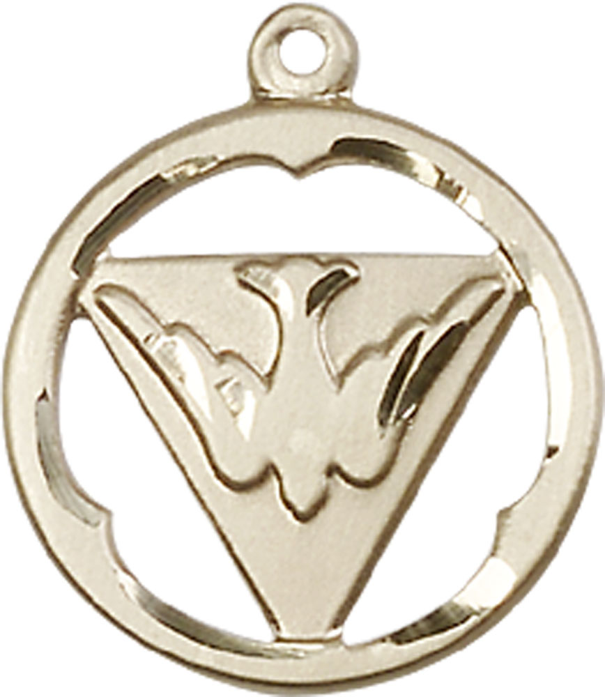 14kt Gold Filled Holy Spirit Medal