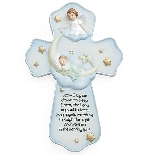 7"H Angel Wall Cross