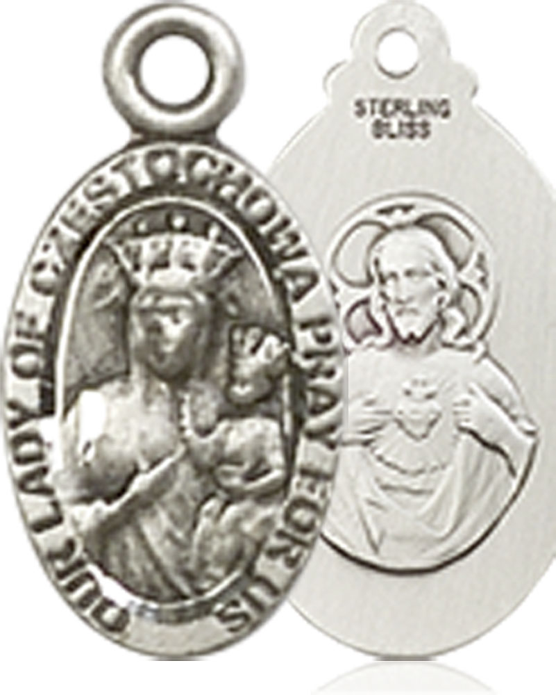 Sterling Silver Our Lady of Czestochowa Medal