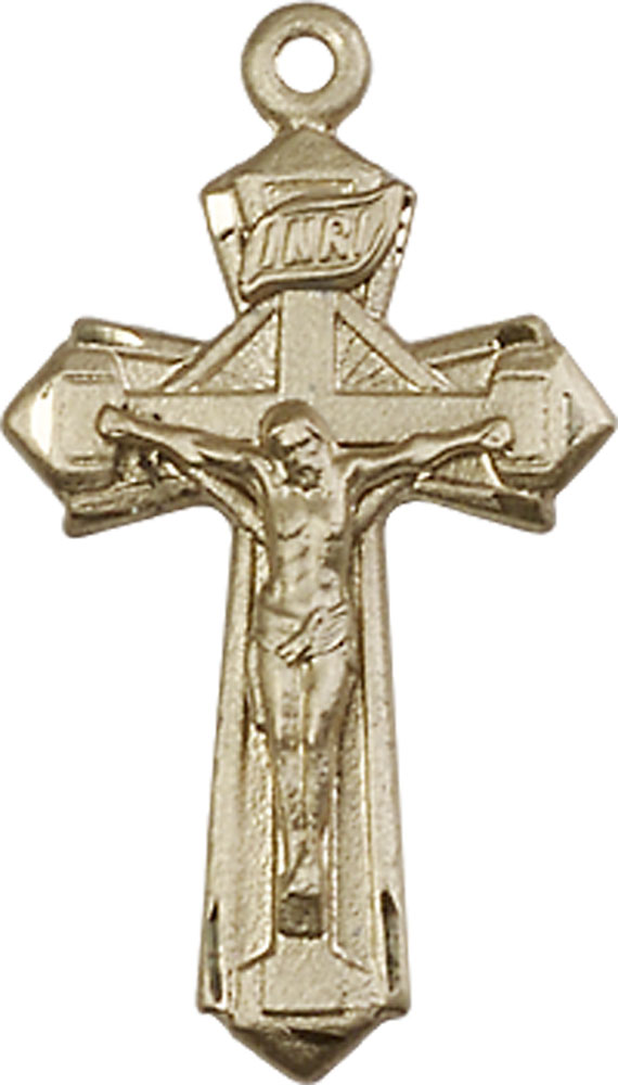 14kt Gold Filled Crucifix Medal