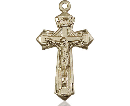 14kt Gold Filled Crucifix Medal