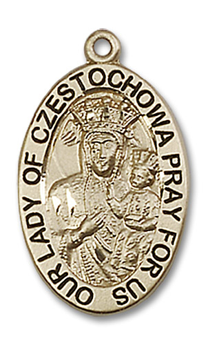 14kt Gold Filled Our Lady of Czestochowa Medal