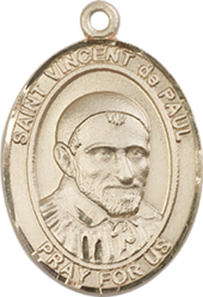 14kt Gold Saint Vincent de Paul Medal