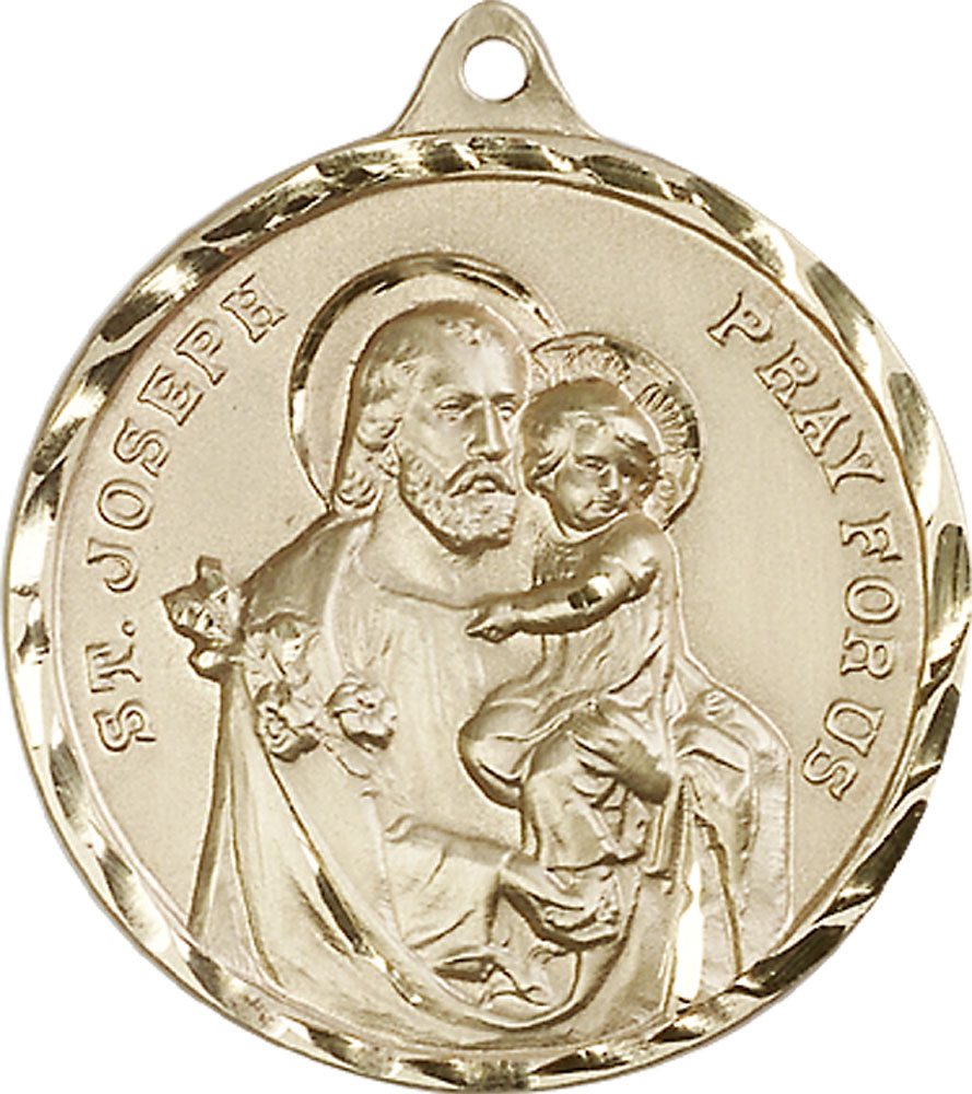 14kt Gold Saint Joseph Medal