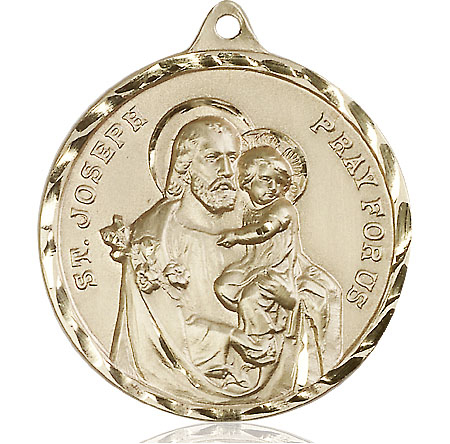 14kt Gold Saint Joseph Medal