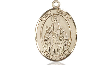 14kt Gold Saint Sophia Medal