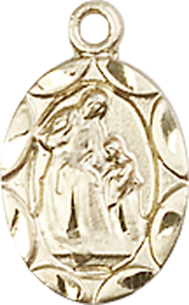 14kt Gold Saint Ann Medal