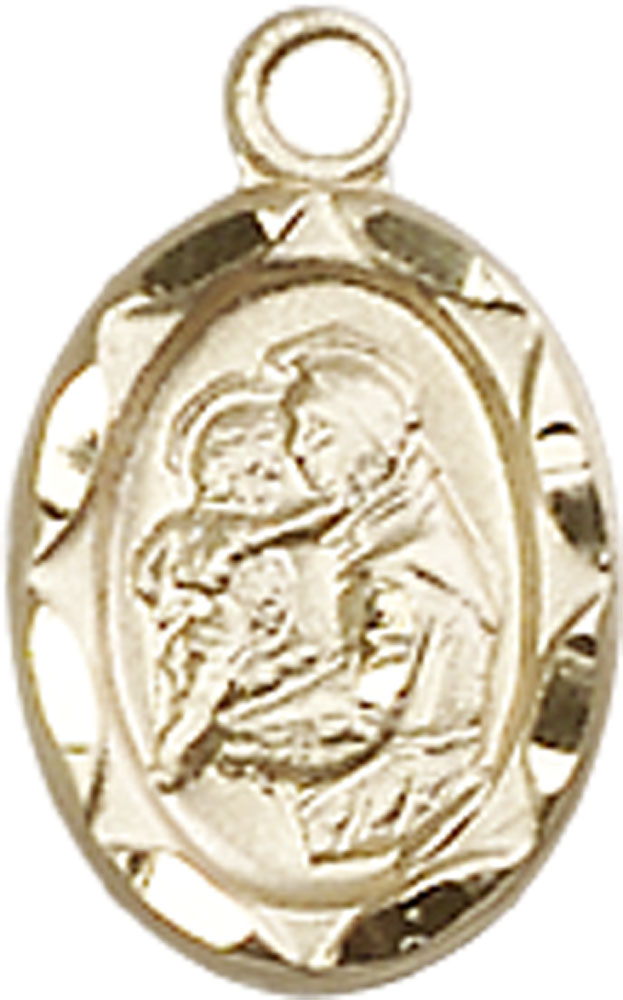 14kt Gold Saint Anthony Medal