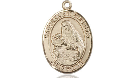 14kt Gold Saint Madonna Del Ghisallo Medal