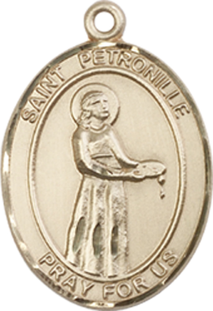 14kt Gold Saint Petronille Medal