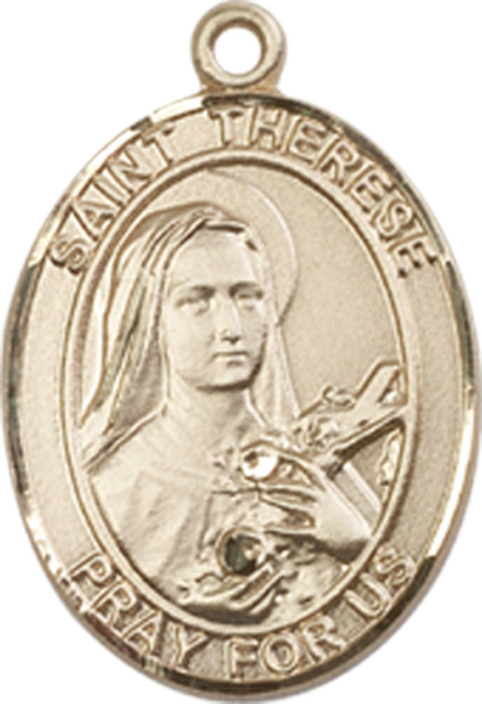 14kt Gold Saint Therese of Lisieux Medal