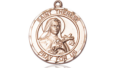 14kt Gold Saint Therese of Lisieux Medal
