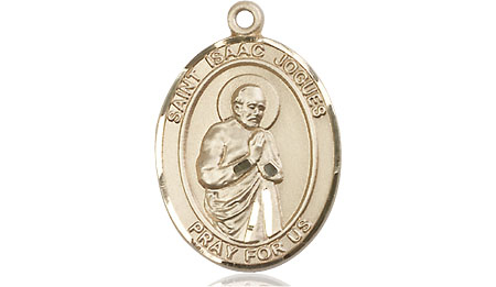 14kt Gold Saint Isaac Jogues Medal