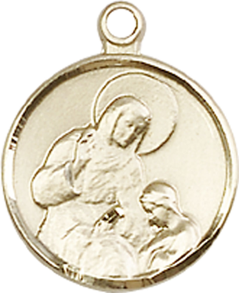 14kt Gold Saint Ann Medal