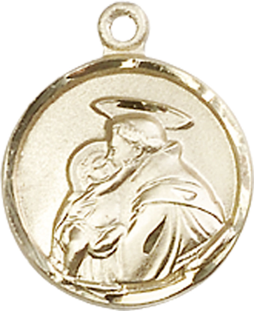 14kt Gold Saint Anthony Medal