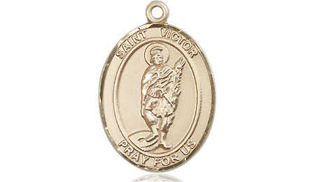 14kt Gold Saint Victor of Marseilles Medal