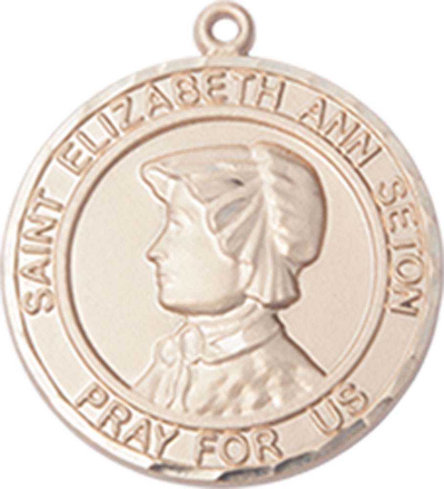 14kt Gold Saint Elizabeth Ann Seton Medal