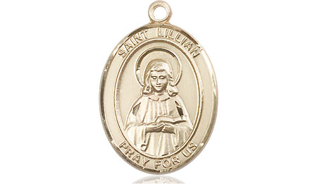 14kt Gold Saint Lillian Medal