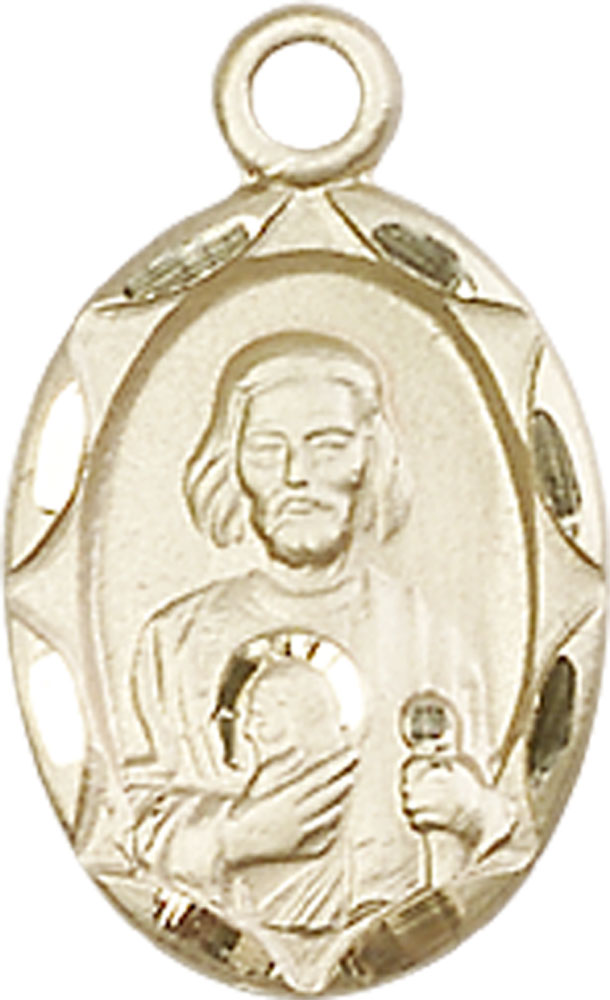 14kt Gold Saint Jude Medal